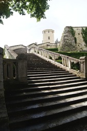 Steps to Chateau de Saint Aignan