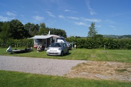 Our pitch at the Three Castles Country Park