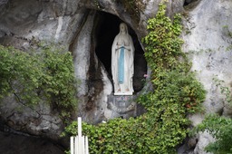 At the Grotto in Lourdes