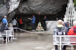 Looking into the Grotto, Lourdes