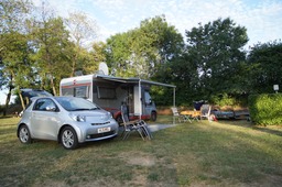 Our pitch at Camping du Pont de Bourgogne