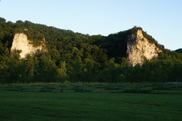 The banks of the Dordogne River