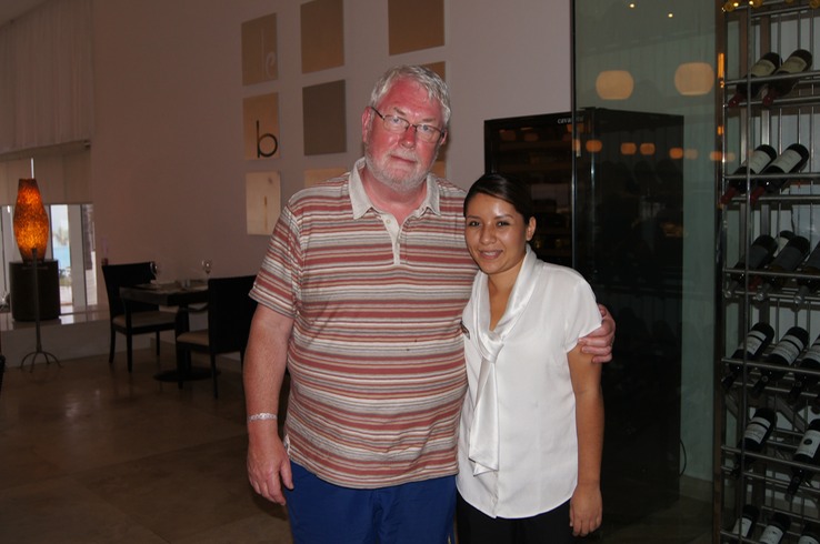 Monika, looks after us very well at the International