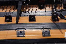 Gun Ports on HMS Victory at Portsmouth Historic Dockyard