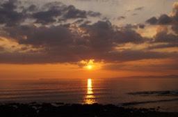 Sunset at Kliiegruer Caravan Site, Glenbarr, Kintyre