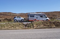 Bixie grounded exiting layby on A832